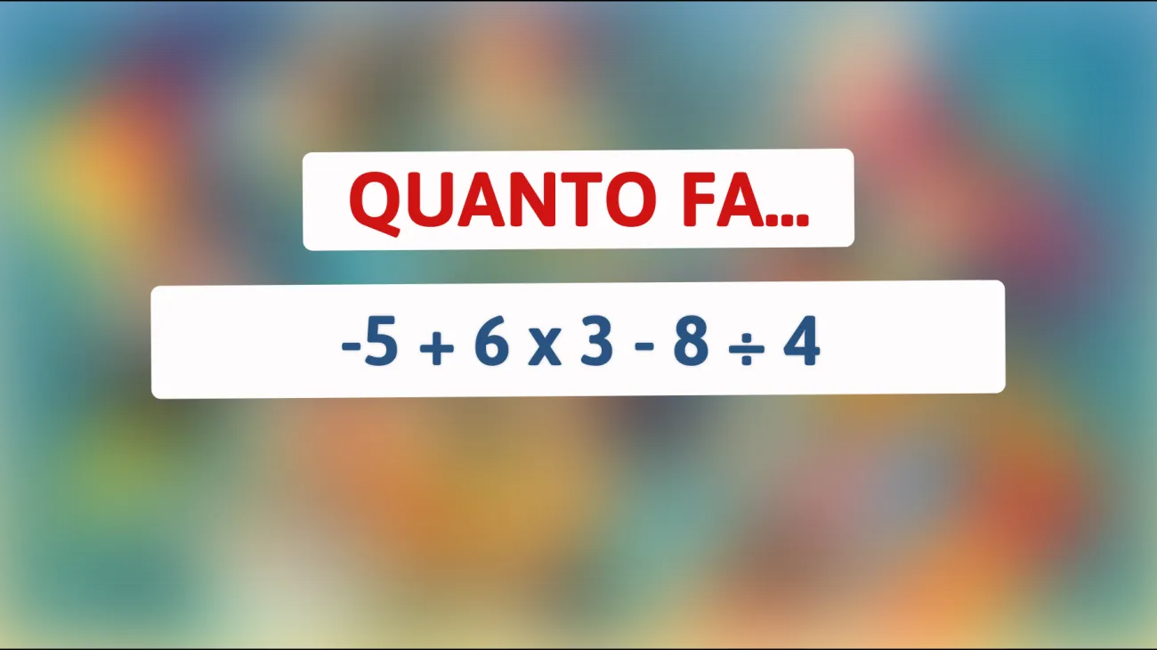 La sfida che solo il 2% delle persone riesce a risolvere: scopri se sei un genio con questo indovinello matematico!"
