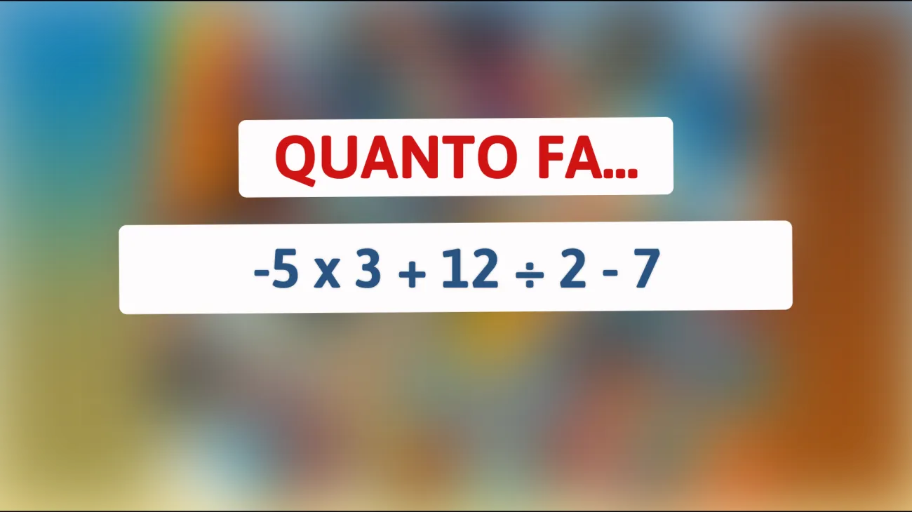 La sfida matematica che solo i veri geni riescono a risolvere in 10 secondi! Sei all'altezza?"