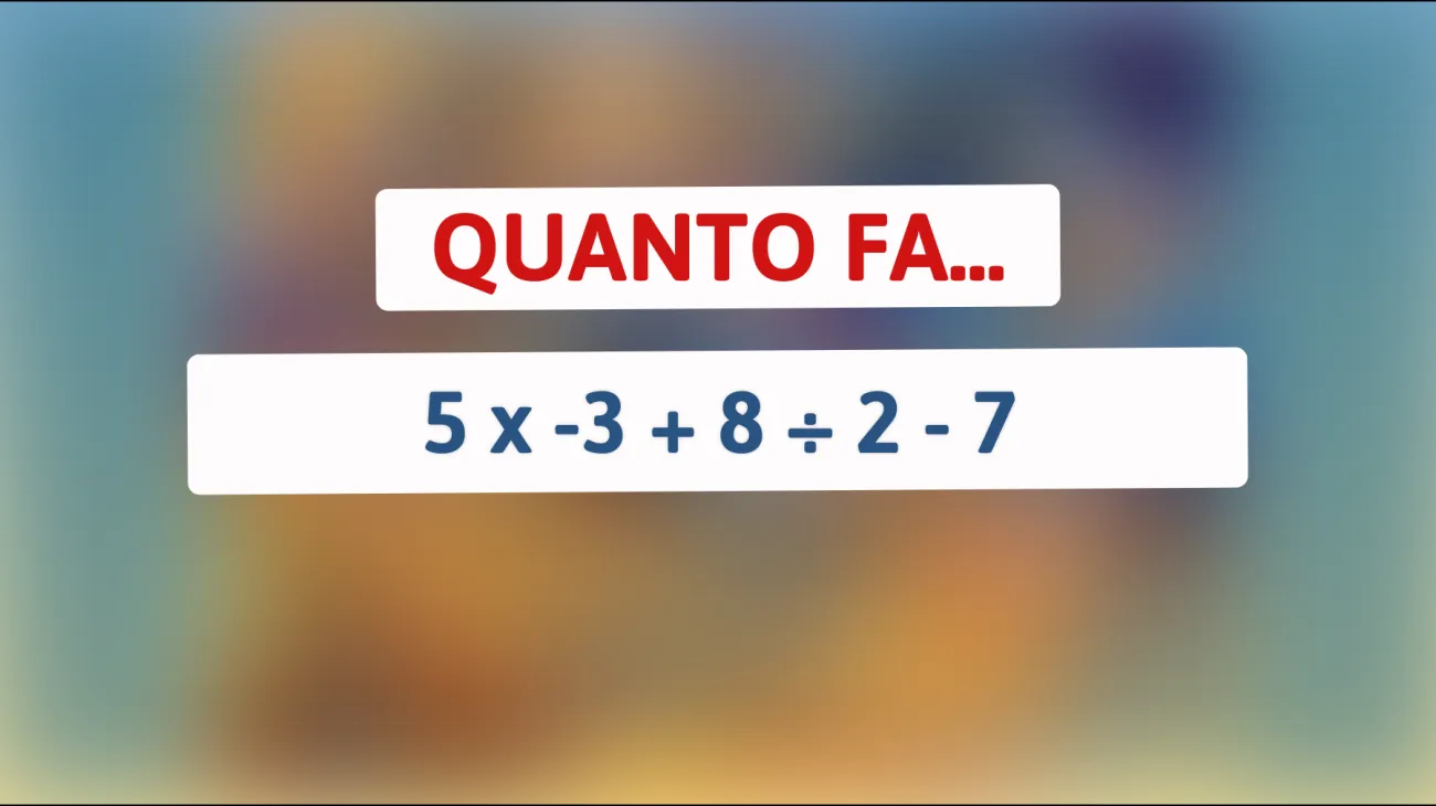 Scopri se sei più intelligente di un genio: risolvi questo semplice indovinello matematico e metti alla prova il tuo cervello!"