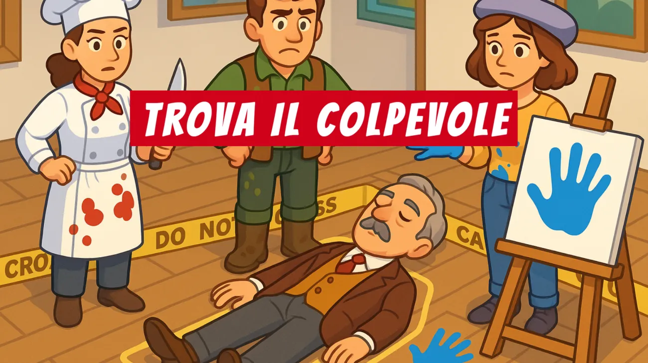 Solo chi ha un vero intuito riuscirà a risolvere questo enigma: il mistero della mano blu nello studio d’arte ti farà impazzire!"
