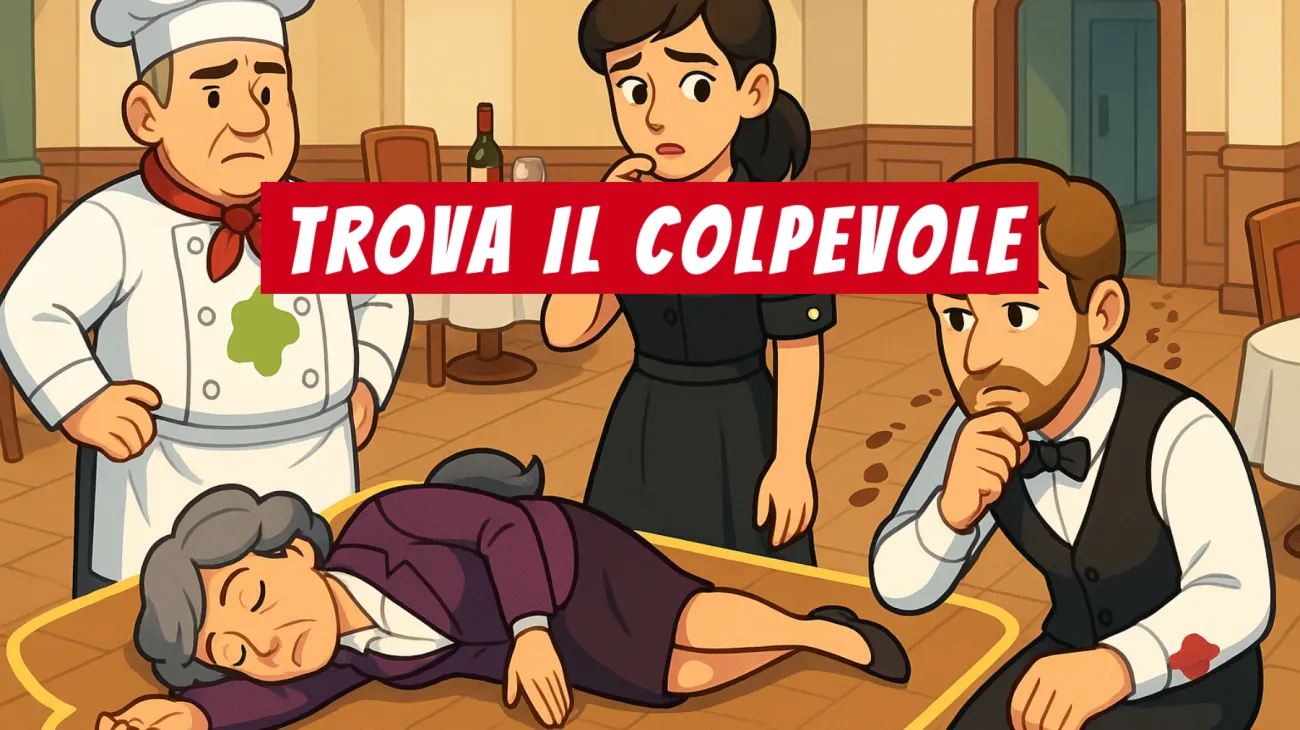 Solo i veri geni riescono a risolvere l’omicidio del ristorante dorato: indovina il colpevole in meno di 60 secondi!"