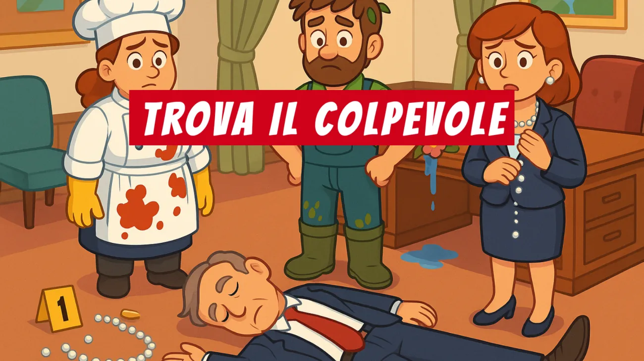 Solo i veri geni riescono a risolvere questo indovinello: trova il colpevole nel misterioso omicidio al 55° piano! Tu ci riesci?"