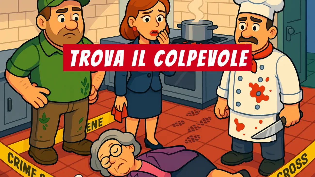 Solo il 2% riesce a risolvere questo indovinello: riuscirai a scoprire l’assassino nella cucina? Sfida la tua mente!"