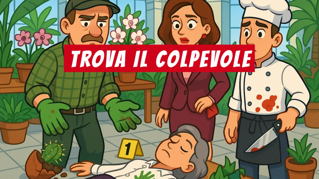 Solo il 2% riesce a risolvere questo mistero nella serra: hai la mente geniale per scoprire il colpevole?"