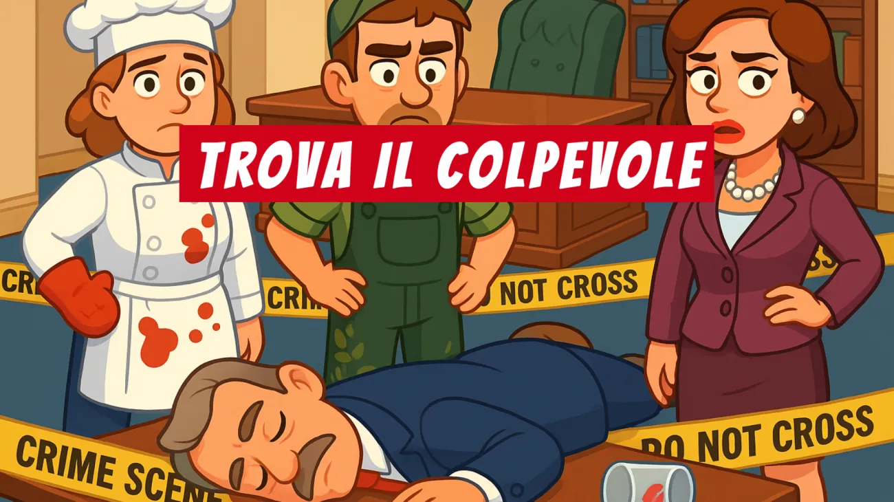Solo le menti davvero brillanti riescono a risolverlo: sfida il tuo ingegno con l'indovinello dell'ufficio e scopri chi è l'assassino!"