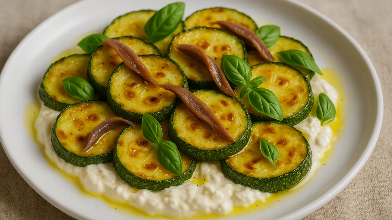 Stracciatella alici zucchine"