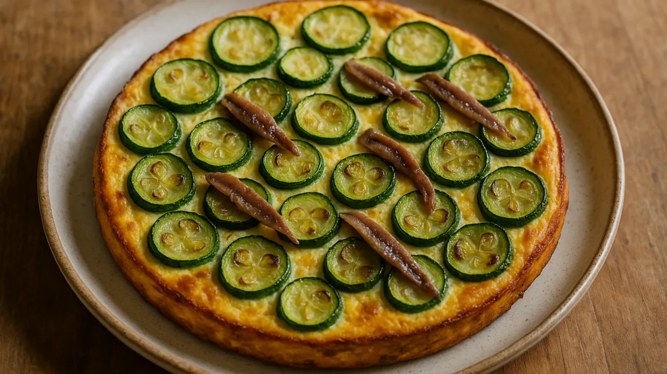frittatina ricotta acciughe zucchine"
