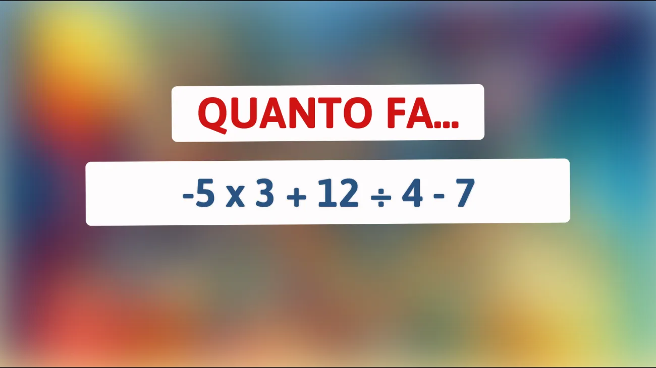 \"Solo un vero genio può risolvere questo semplice indovinello matematico! Sei all'altezza?\""