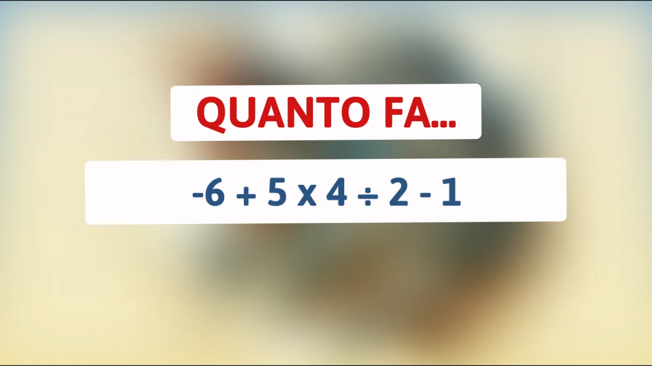 Risolvi questo enigma matematico che solo i veri geni possono superare! Sei all’altezza?"