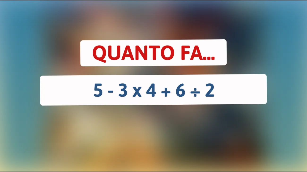 Scopri il mistero matematico che solo il 1% delle persone riesce a risolvere! Sei tra loro?"