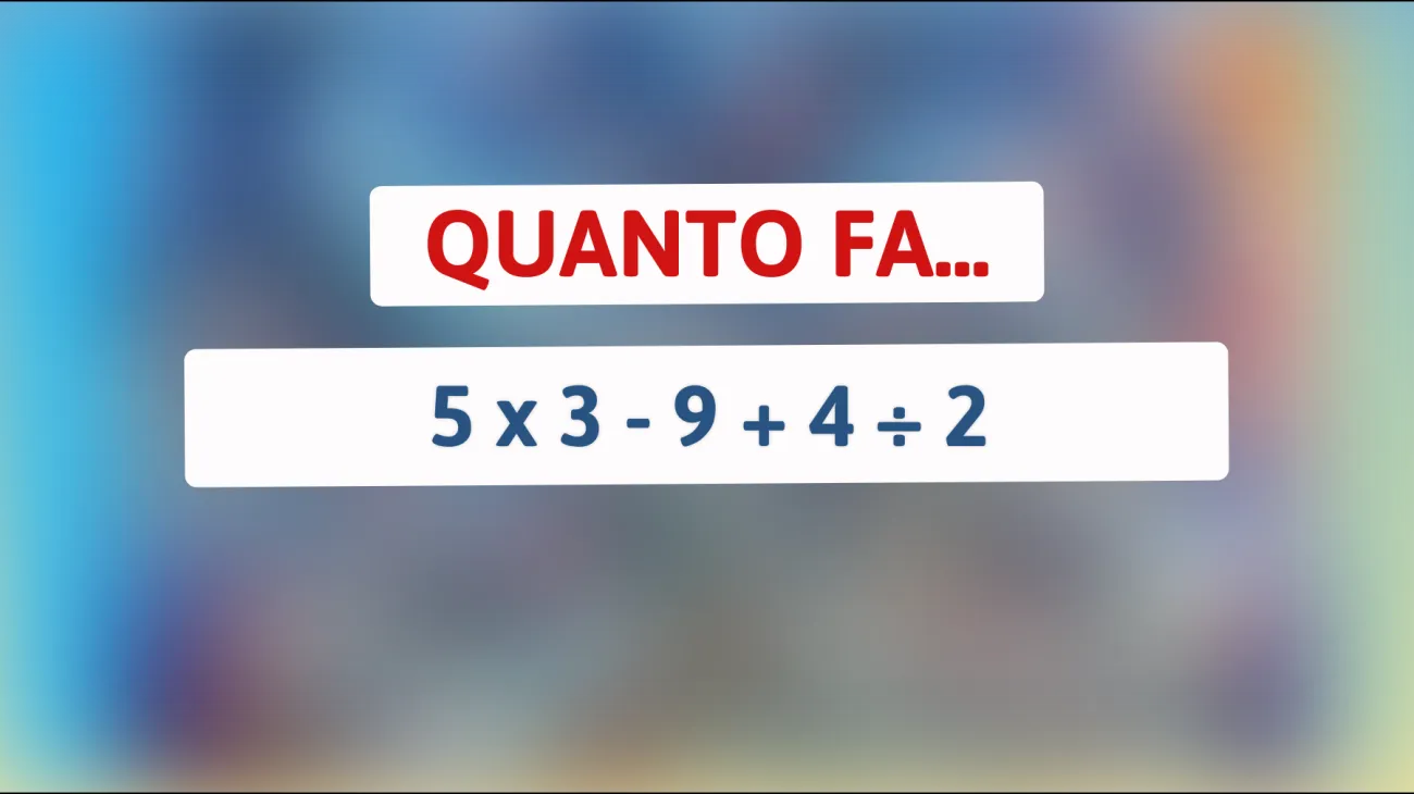 Scopri l'equazione che ha messo in crisi il web: solo i veri geni conoscono il risultato!"