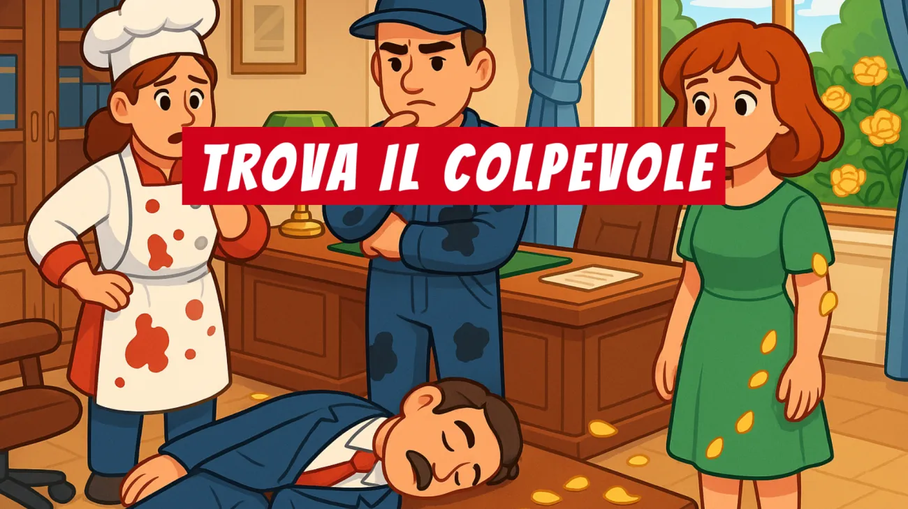 Solo chi ha un vero intuito può risolvere questo enigma: riesci a scoprire il colpevole della rosa gialla? Sfida per menti geniali!"