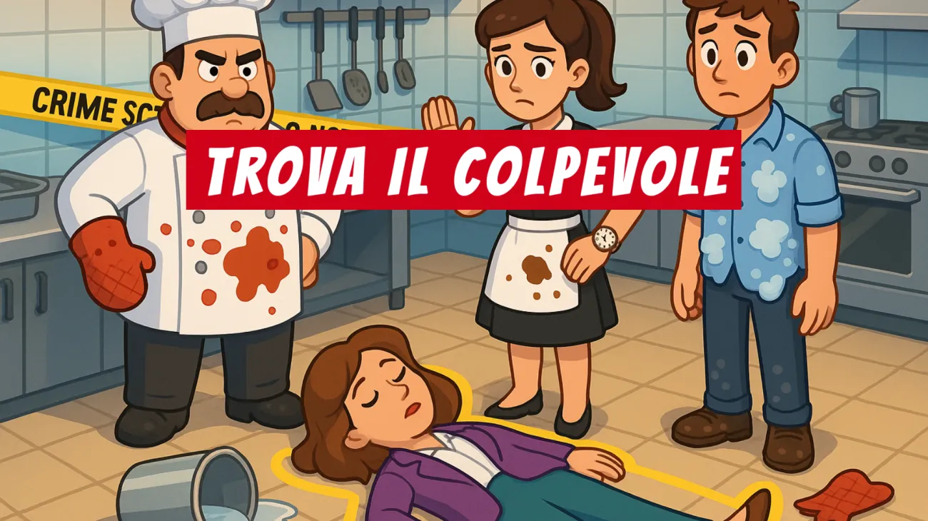 Solo il 5% delle persone riesce a scoprire il vero colpevole di questo mistero in cucina: accetti la sfida?"