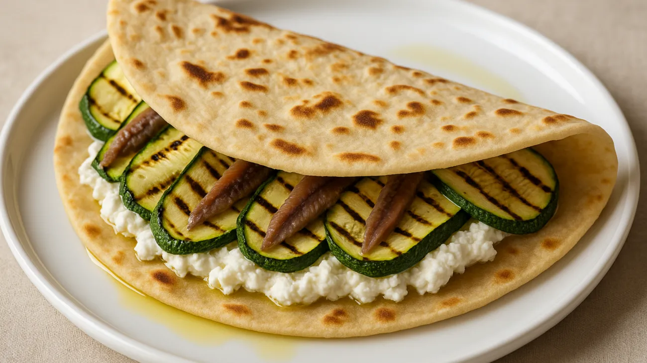 piadina alici zucchine grigliate"